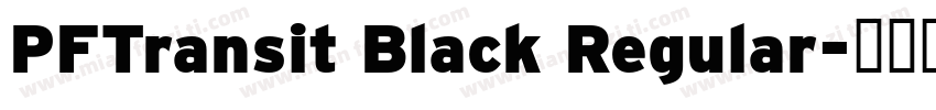 PFTransit Black Regular字体转换